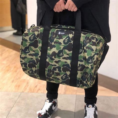 bape duffle bag replica|bape duffle bag green camo.